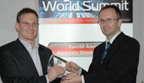 Euro50 Awards 2009: Verimatrix’s Pierre Hunter accepts for Pel-Ola Wester