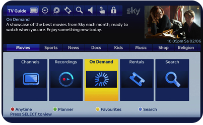 Sky to update EPG to reflect growing VOD usage