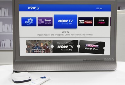 Sky’s Now TV adds entertainment channels