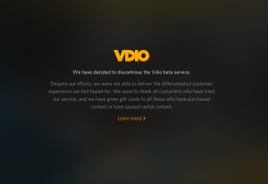Vdio closed