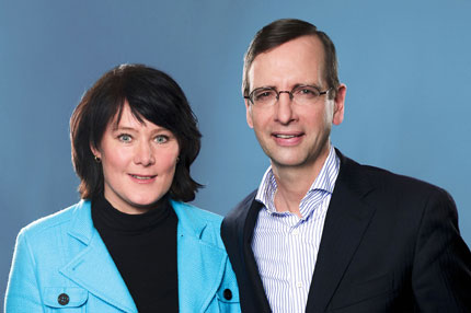 Anke Schäferkordt and Guillaume de Posch