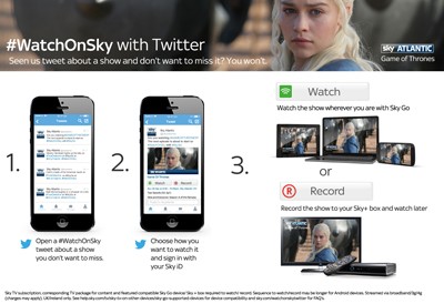 Sky launches Twitter programming controls