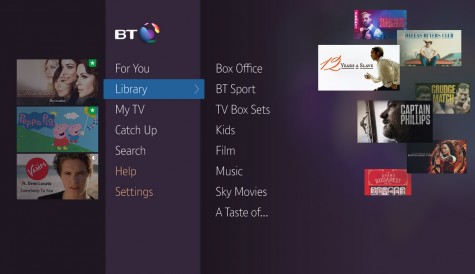 BT TV updates user interface