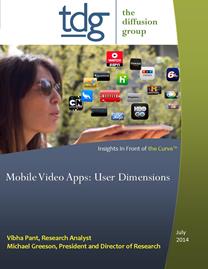 US broadband users engaging with mobile video apps