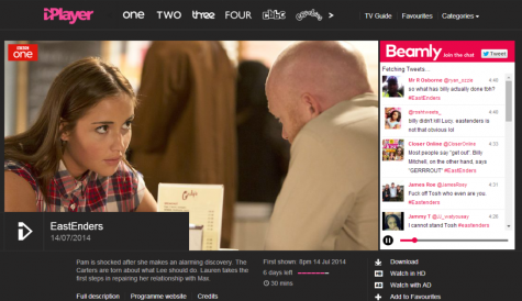 Beamly adds social layer to iPlayer, ITV Player and 4oD