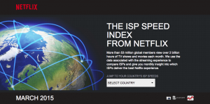 Netflix ISP speed index march