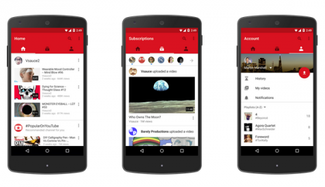 YouTube redesigns mobile app