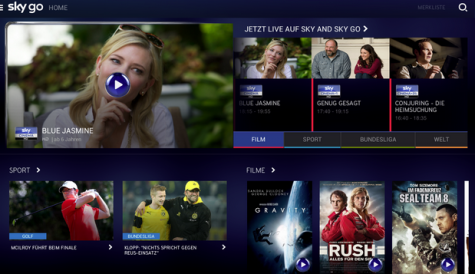 Sky Go users gain download options in Germany