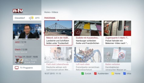 RTL Deutschland taps 3-Screen Solutions for n-tv HbbTV app