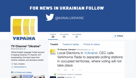 Ukraine launches English-language Twitter feed