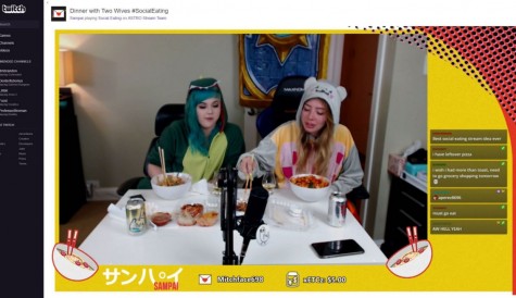 Twitch launches 'social eating' video category