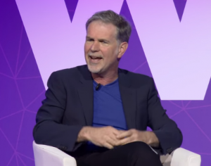 Reed Hastings speaking at Mobile World Congress 2017