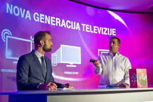 Richard Brešković demonstrates T-HT's new TV platform