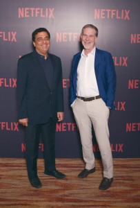 Ronnie Screwvala and Reed Hastings