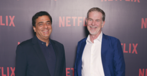 Ronny Screwvala, head of Indian production company RSVP, & Netflix's Reed Hastings