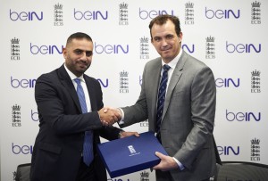 Yousef Al-Obaidly and Tony Harrison, CEO of the ECB