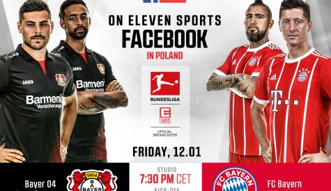 Eleven streaming Bundesliga match on Facebook