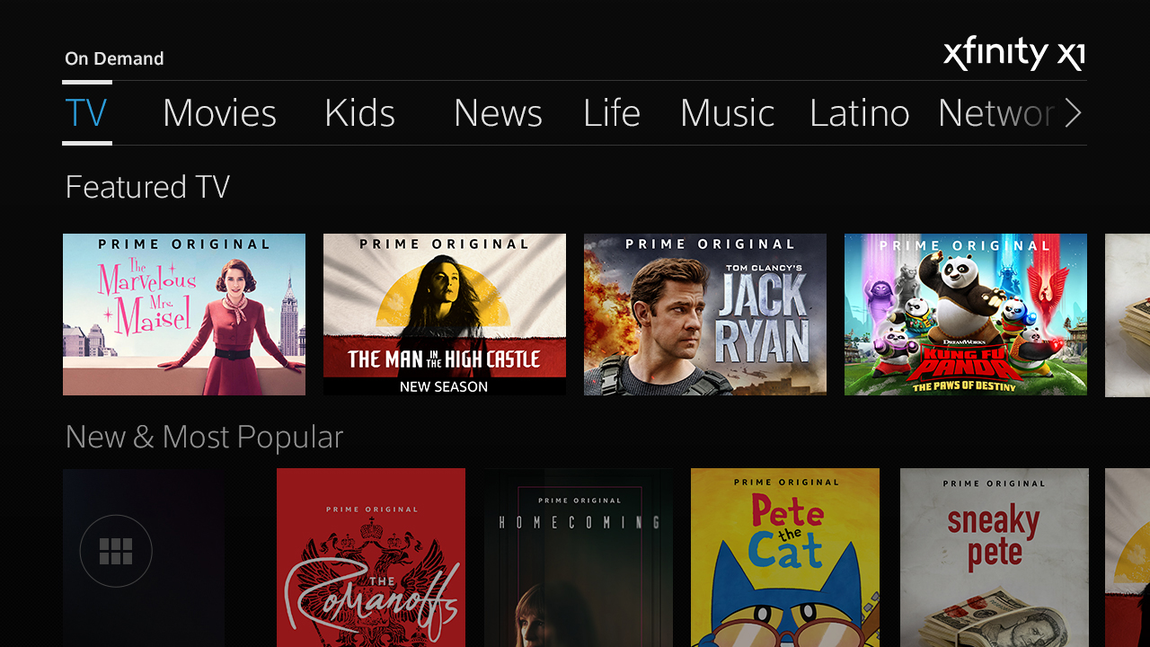 Comcast rolls out Amazon Prime Video on X1