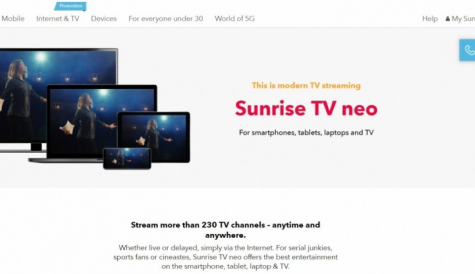 Swiss Sunrise launches 4K OTT service
