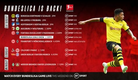 BT Sport to broadcast entirety of remaining Bundesliga season