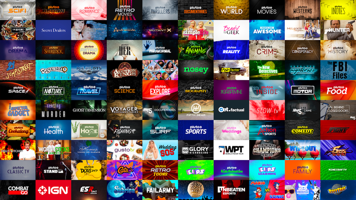 Pluto TV passes 100 channels in UK