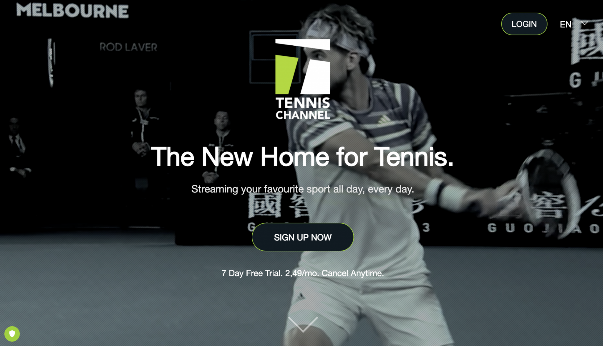 tennis streaming channel