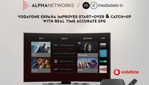 Vodafone España improves start-over and catch-up experience with Alpha Networks and MediaData TV tech