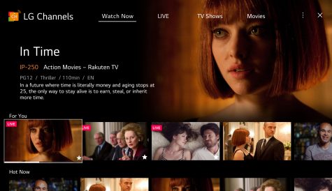 Rakuten TV rolls out five channels on LG smart TVs in the UK