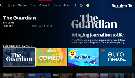 The Guardian launches first TV channel in Rakuten deal