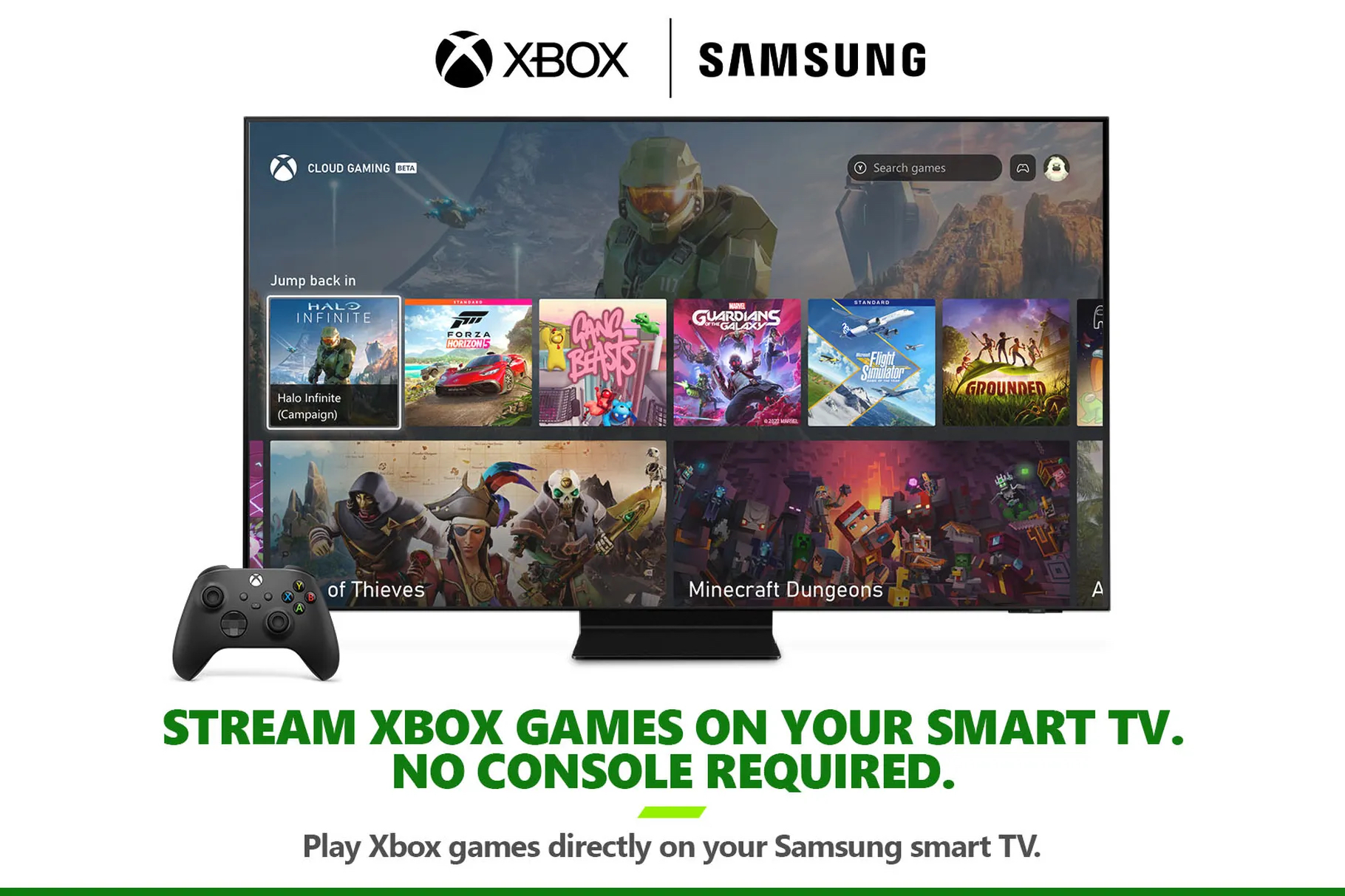 Xbox Cloud Gaming está agora disponível em mais TVs da Samsung - Windows  Club