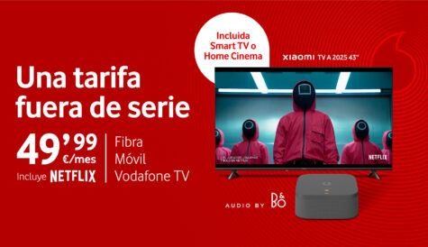 Vodafone Spain launches convergent package with Netflix