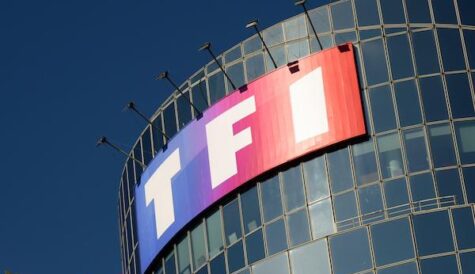 view on the TF1 signboard