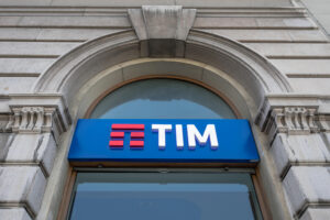 TIM (Telecom Italia Mobile) logo, Italian mobile phone network brand